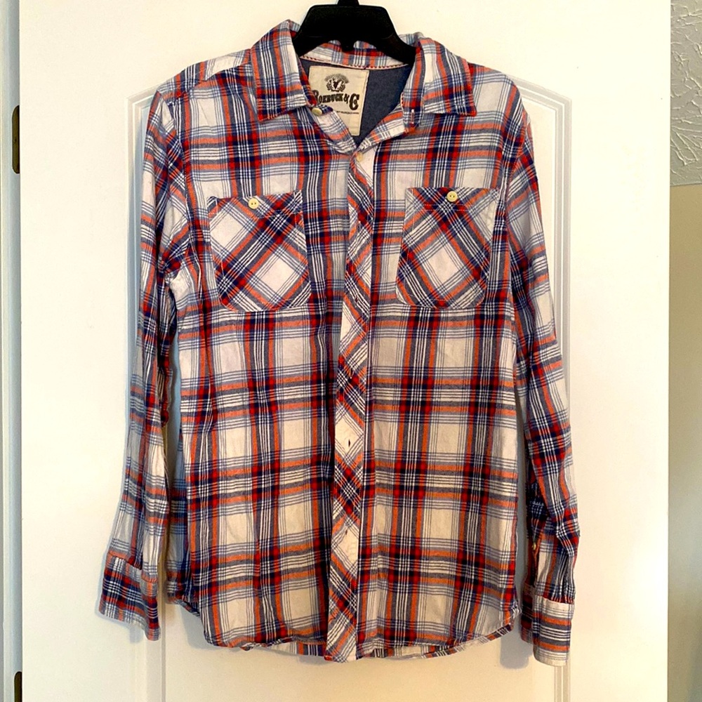 Men’s Roebuck & Co button down flannel